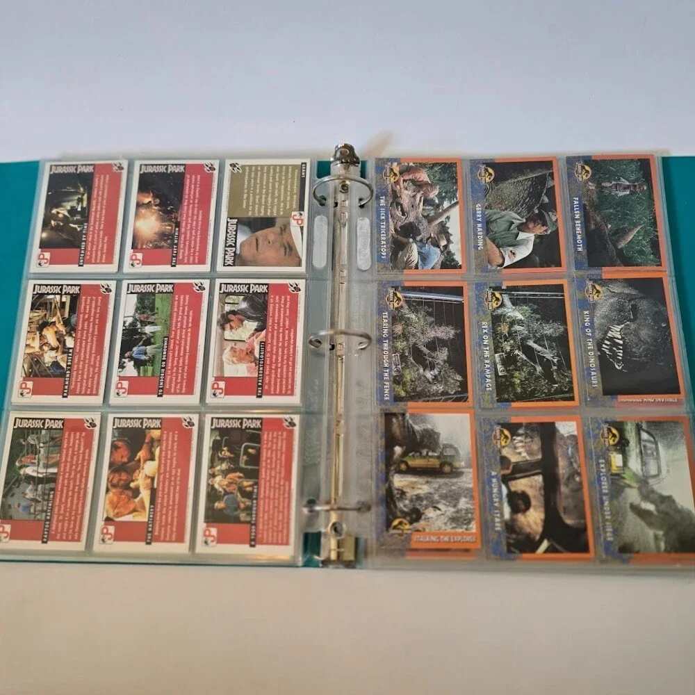 VTG 1993 Topps Jurassic Park Complete Set 1-88 w/Sticker Puzzle